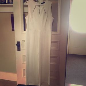 White Wide Leg Jumpsuit